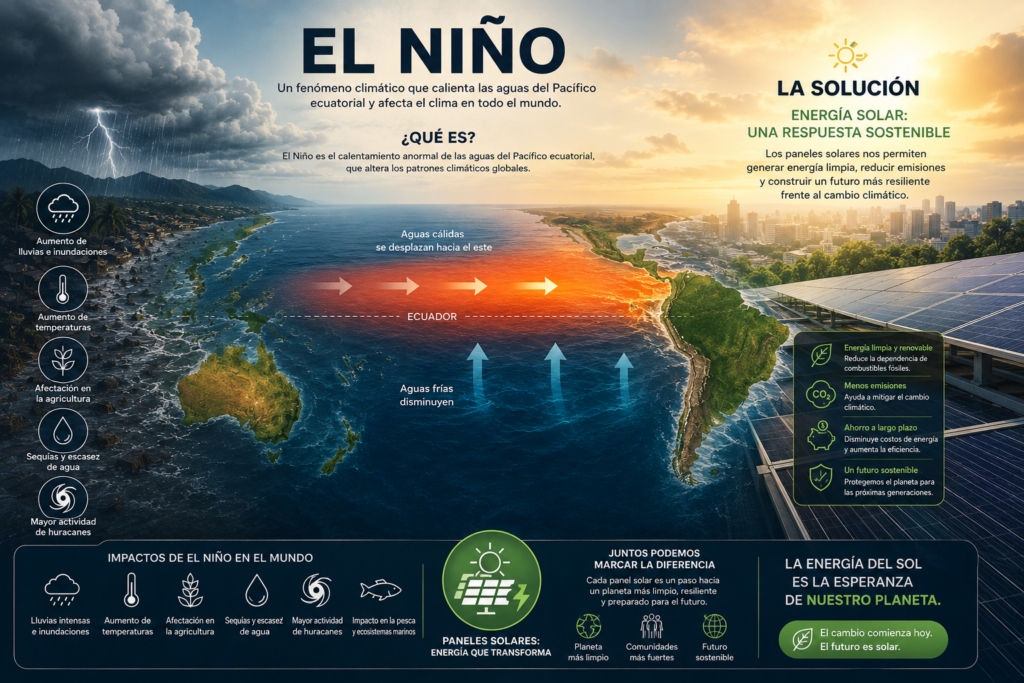 El Niño y la energía solar sostenible