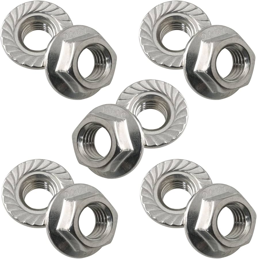 Tuerca Dentada M10 Inoxidable
