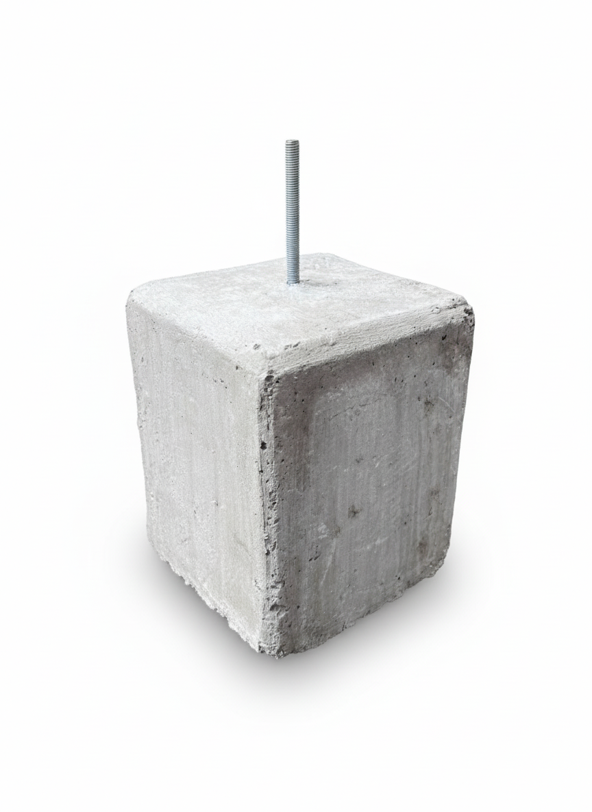 bloque de concreto para paneles solares